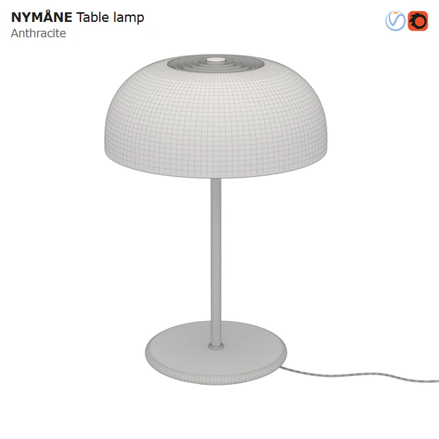 IKEA NYMANE Table Lamp Anthracite — Descargar