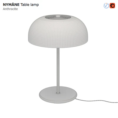 IKEA NYMANE Table Lamp Anthracite — Ver 2
