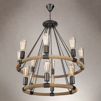 Round-type hanging lamp loft Country — Ver 2