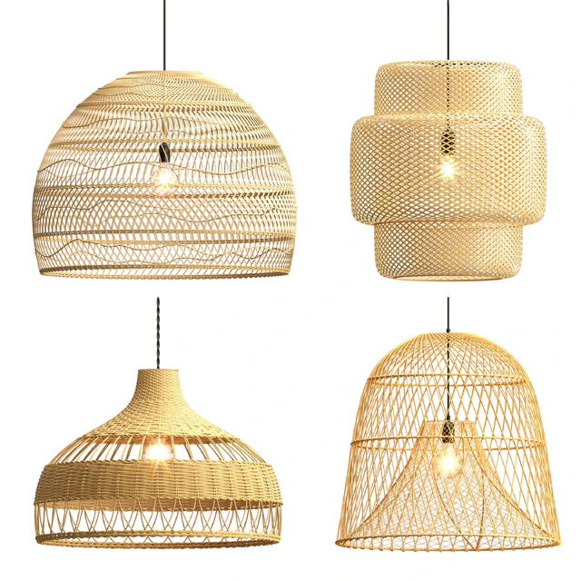 Collection rattan pendant lights — Скачать