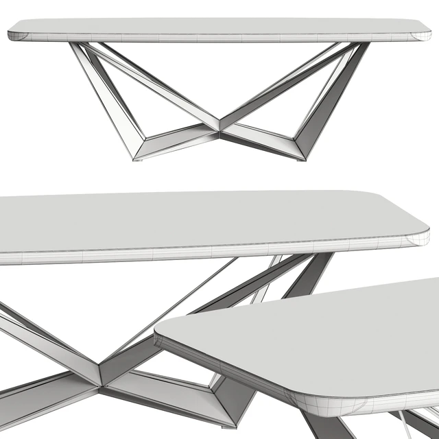 Cattelan Italia Skorpio Wood C Dining Table — Descargar