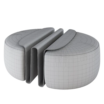 Natuzzi WAVE Pouf — Ver 3