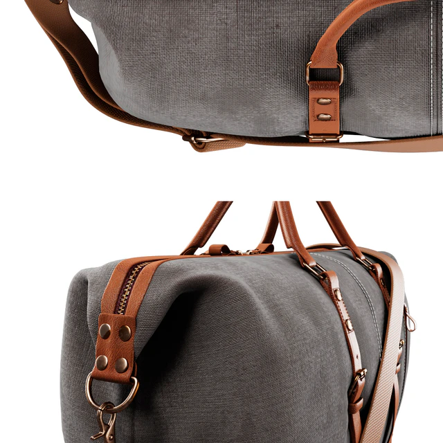 S-ZONE Trim Travel Tote Duffel Shoulder Handbag Weekend Bag — Descargar