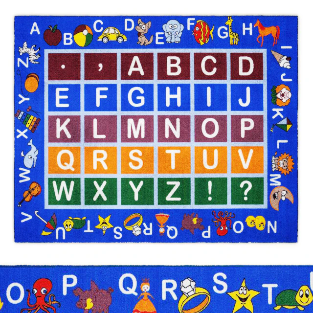 Jenny Collection Light Blue Kids Area Rug — Скачать