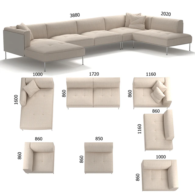 Living Divani ROD Sectional Sofa — Descargar