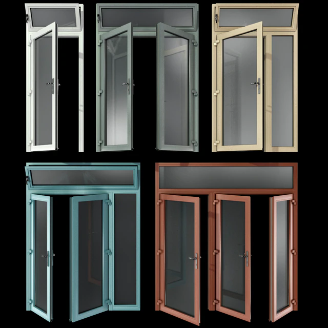 Витражные алюминиевые двери /  Stained aluminum doors — Скачать