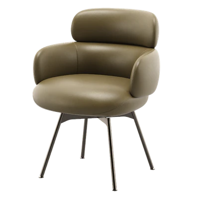 Vivienne Chair & Nico Table 02 by Minotti — Ver 5
