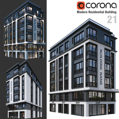 Modern Residential Building 21 — Ver 1