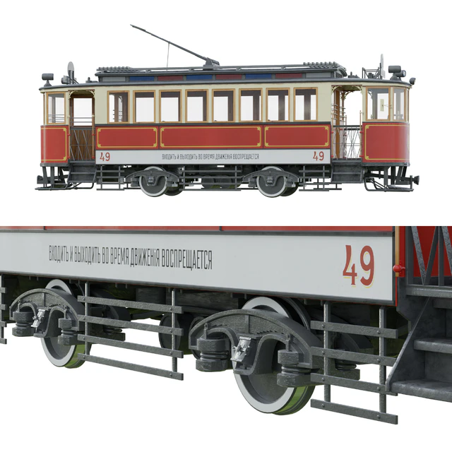 Tram car Putilovsky plant — Descargar