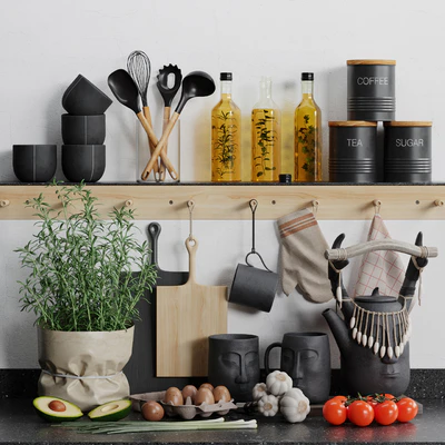 Decorative kitchen set 03 — View 1