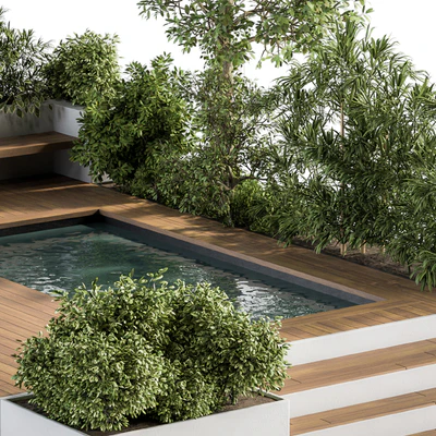 Backyard and Landscape Furniture with Pool 01 — Вид 3