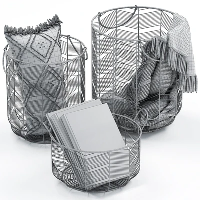 METAL BASKETS DECOR — Ver 2