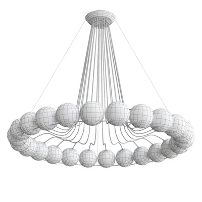 Monumental Gino Sarfatti Model Chandelier — Вид 2