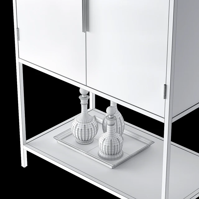 Crate and Barrel Oxford Bar Cabinet — Скачать