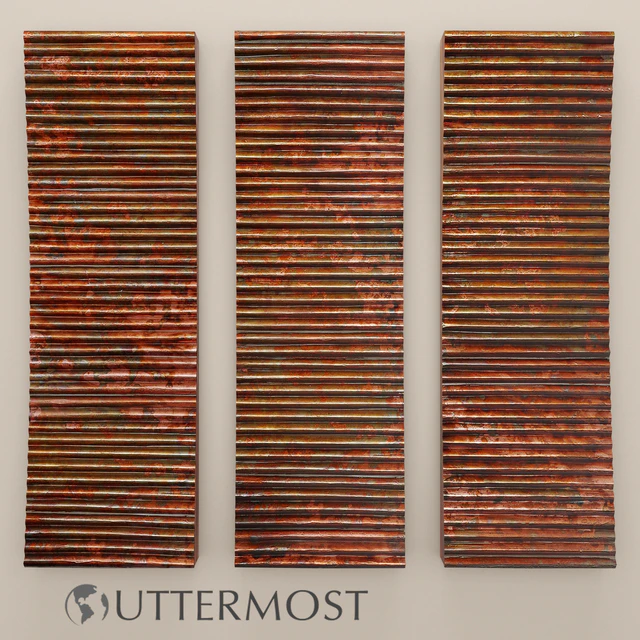 Uttermost Adara Copper Wall Art - Set, медь, медный, патина, ржавчина, лофт, декор, настенный декор, картина, металлический, панно, ржавчина, современное искусство, арт — Скачать