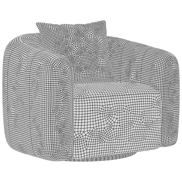 Swivel armchair CB2 Fitz — Скачать