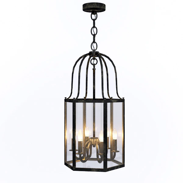 Светильник LANTERN CHANDELIER Gramercy Home 2014 CH028-6-ABG — Скачать