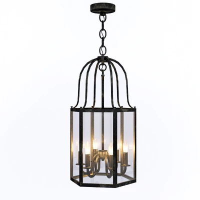 Светильник LANTERN CHANDELIER Gramercy Home 2014 CH028-6-ABG — Вид 1
