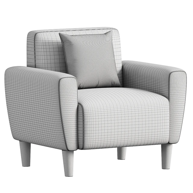 Mid-Century Accent Chairs Upholstered Fabric Accent Armchair — Descargar