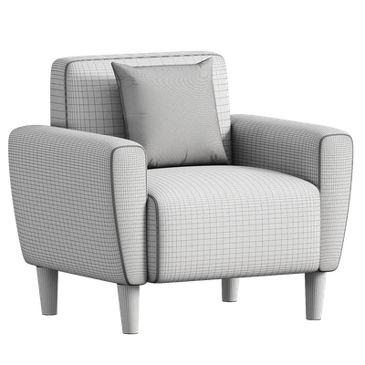 Mid-Century Accent Chairs Upholstered Fabric Accent Armchair — Ver 5