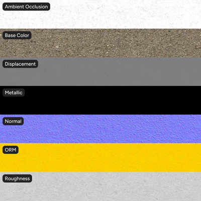 bush hammered concrete wall texture grey — Ver 4