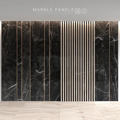Marble panels with planks — Ver 2