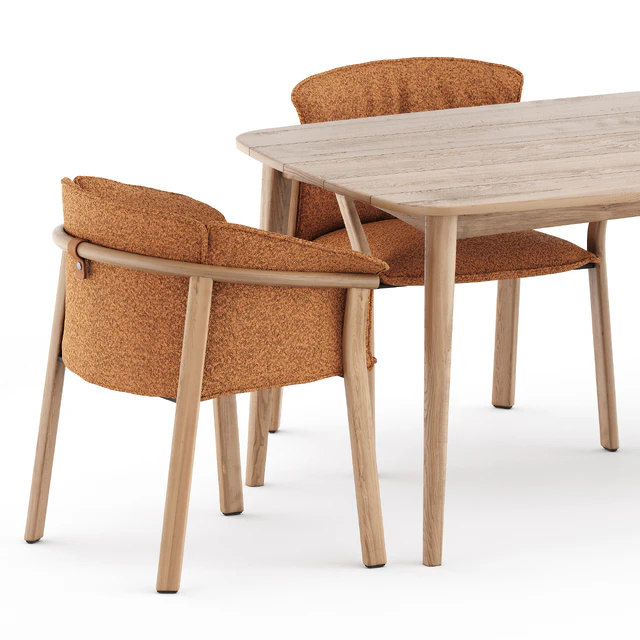 Lamorisse 3686 chair and 3687 chair by Pedrali and Grasshopper table by Karpenter — Скачать