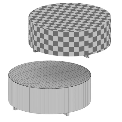 Dillon Spalted Primavera Round Wood Coffee Table (Crate and Barrel) — Ver 5