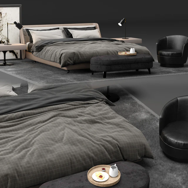 Spencer Bed - Minotti — Descargar