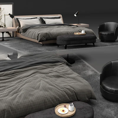 Spencer Bed - Minotti — Ver 3