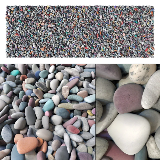 Pebble smooth low n14 / Галька гладкая малая №14 — Скачать