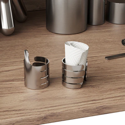 059 Kitchen decor set DISHES aluminum 01 — Ver 5