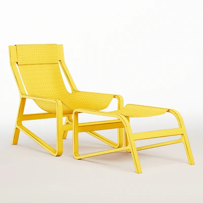 Toro Lounge Chair + Toro Ottoman — Ver 3