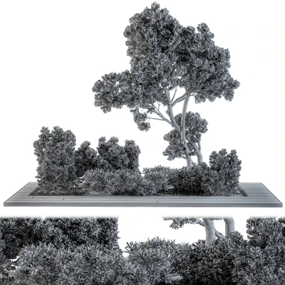 Garden set bush and Tree - Garden Set 06 — Вид 3