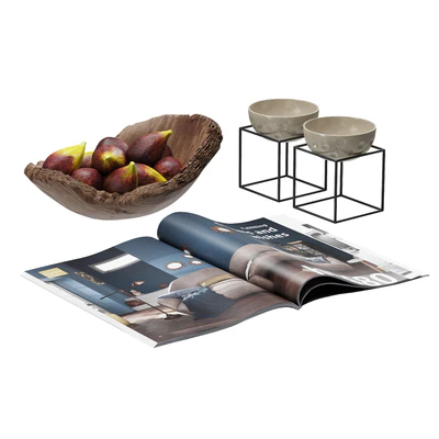 Coffee Table Accessories Magazine Fig Bowl Plate — Вид 1