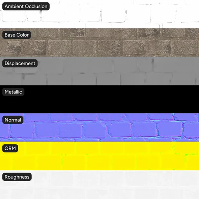 square cinder block wall texture — View 5