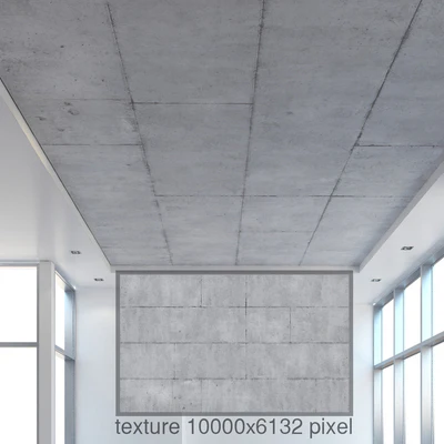 Ceiling concrete with seams — Ver 2