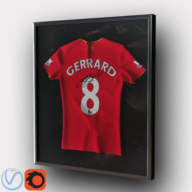 Gerrard shirt in frame / T Gerrard box — Descargar