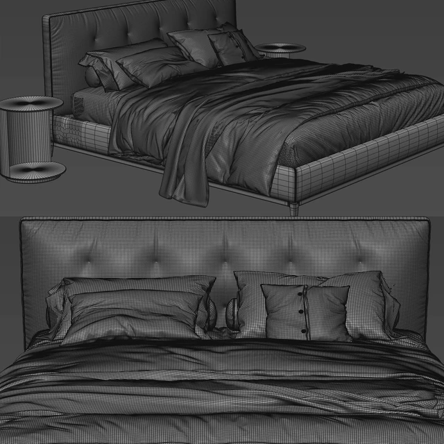 Minotti andersen quilt bed — Descargar