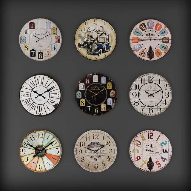 Collection of wall clocks 5 — Скачать