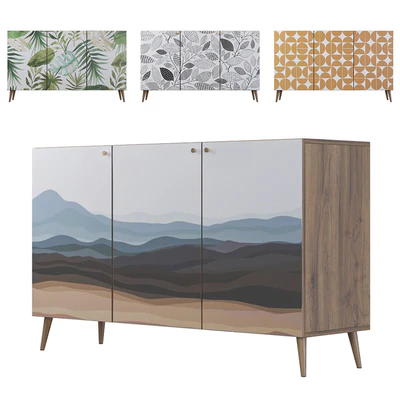 Chest of drawers Berber three doors 21 print — Ver 1