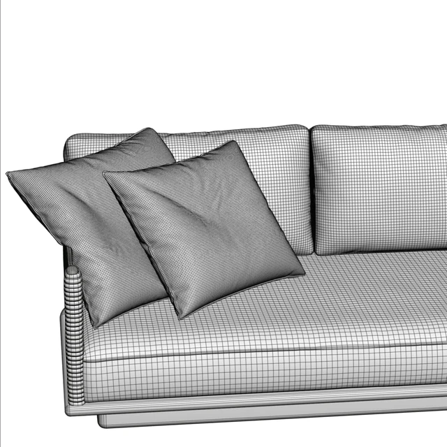 Kettal Giro 3 seater sofa ( corona7+vray ) — Скачать
