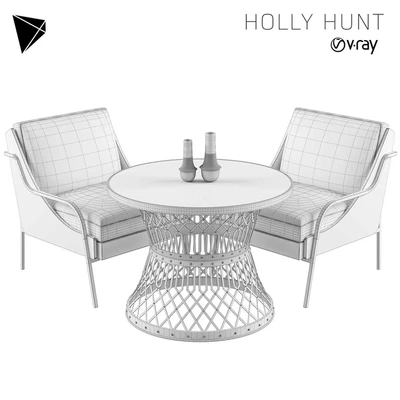 Holly Hunt Harlow Lounge Chair Set — Ver 3