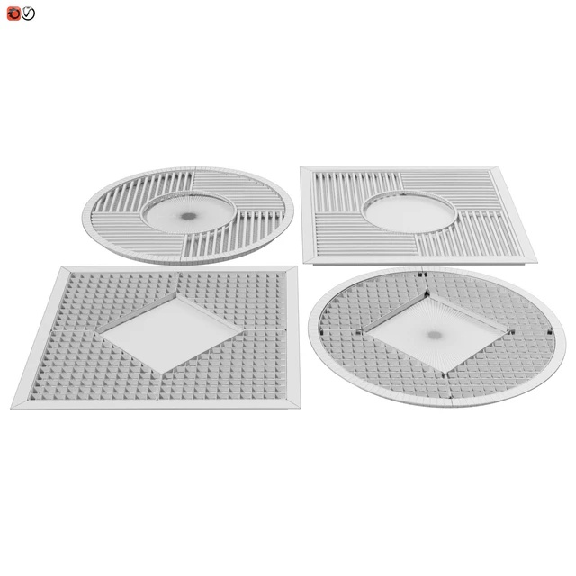 Set barrel grids for wood 03 — Descargar