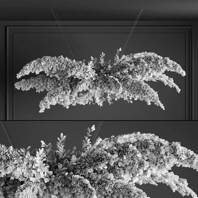 Pampas grass chandelier 01 — Вид 5