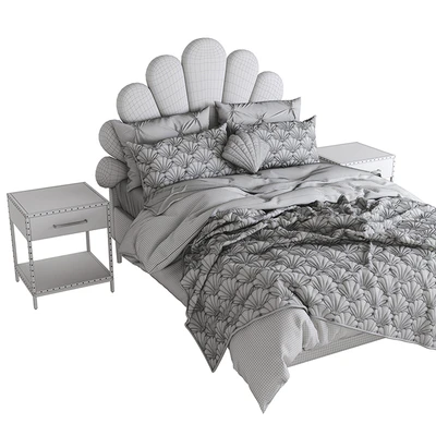 The Emily Meritt Shell Upholstered Bed — Ver 3