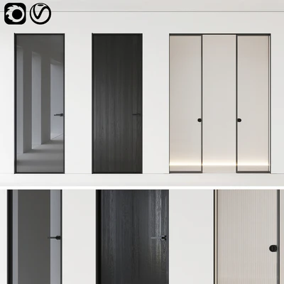 Aladin Swing Mono and Pocket door by Glas Italia Set 01 — Вид 1