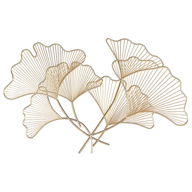art. GM12080 WALL DECOR GINKGO METAL — Descargar