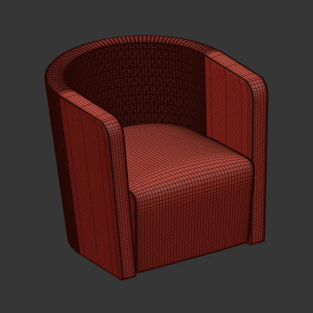 Malerba armchair red carpet collection (RC 508) — Скачать