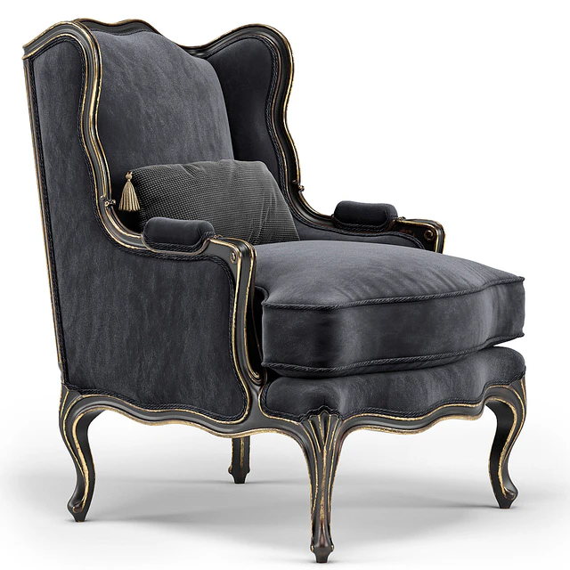 Louis XV Bergere Wing Armchair — Скачать